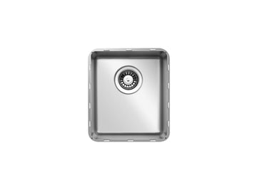 17-3/4 inch Flush Mount Single Bowl Stainless Steel Sink - Lisbon TZ R400 - Sink Depot